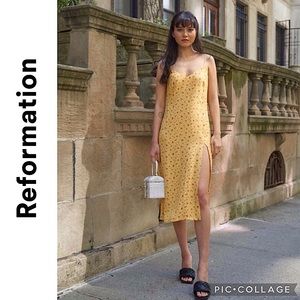 Reformation Crimini Midi Slip Dress, 8